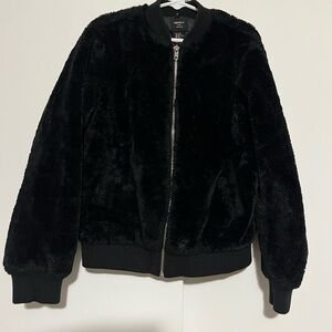 Forever 21 Black Faux Fur Jacket